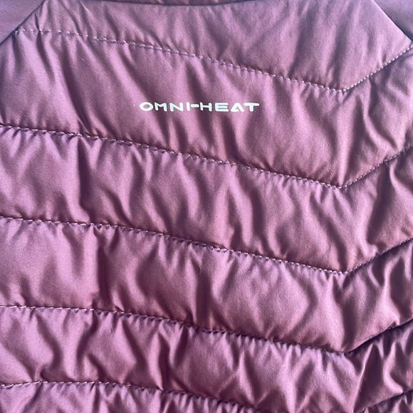 COLUMBIA WOMEN’S OMNI HEAT BURGUNDY ZIP UP VEST WITH POCKETS SIZE LARGE - Picture 8 of 10